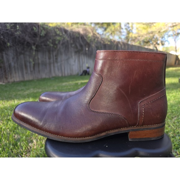 La Milano Leather Men's Dressy Ankle Boots - Cognac - Size 13 NEW W/O BOX - Picture 7 of 10